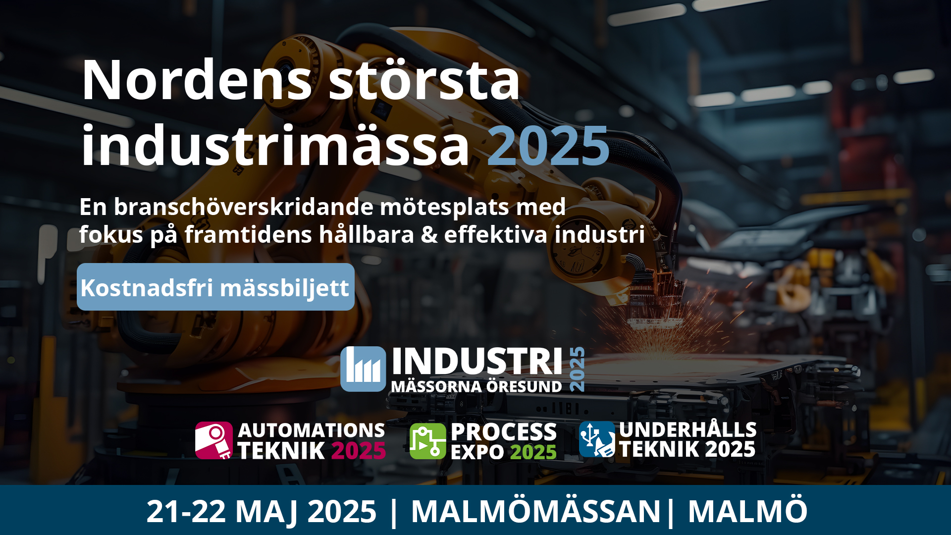 Marknadspaket Banner för nordens största industrimässa
